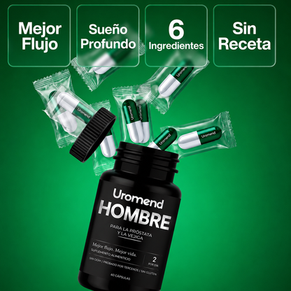 Soporte vesical natural.UROMEND 6 en 1